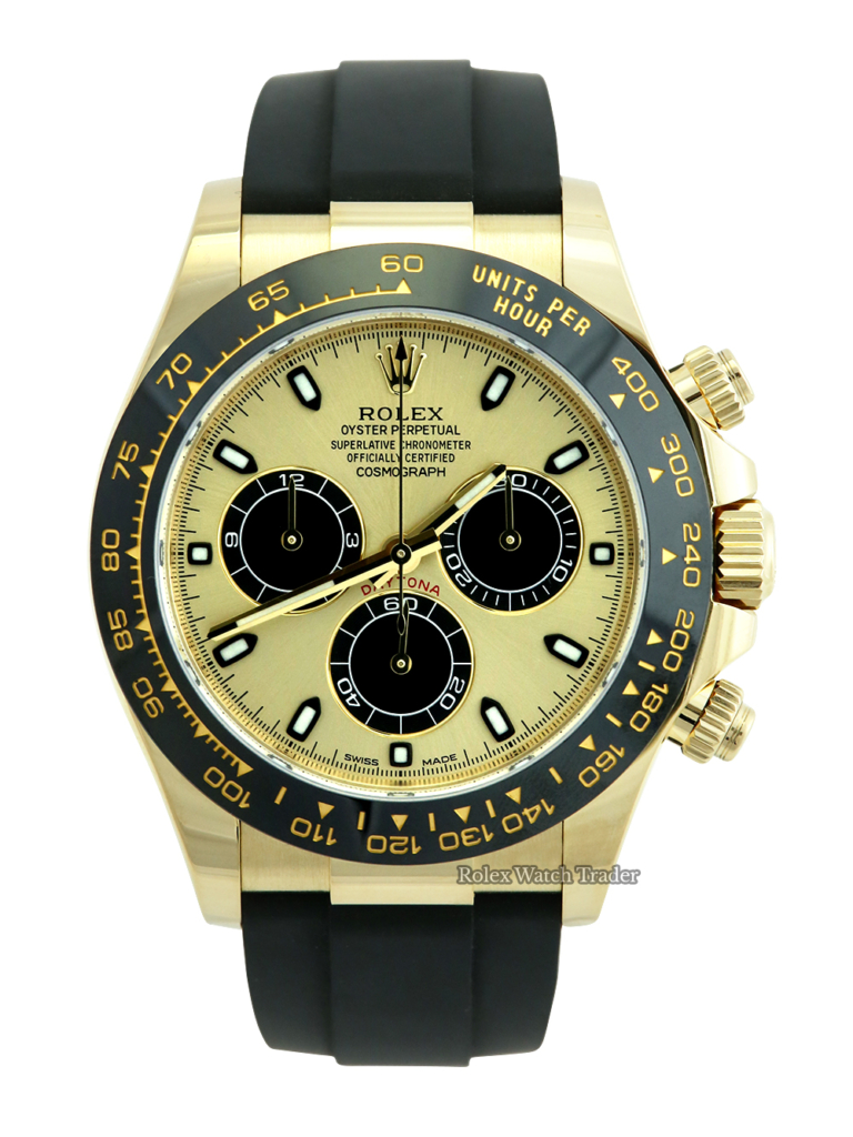 Rolex Daytona 116518LN Champagne with Black Sub-Dials Complete Set For Sale Available Purchase Buy Online with Part Exchange or Direct Sale Manchester North West England UK Great Britain Buy Today Free Next Day Delivery Warranty Luxury Watch Watches