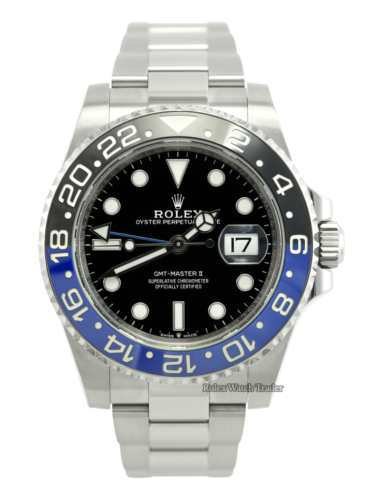 Rolex GMT-Master II 126710BLNR Batman Unworn August 2022 Full Set For Sale Available Purchase Buy Online with Part Exchange or Direct Sale Manchester North West England UK Great Britain Buy Today Free Next Day Delivery Warranty Luxury Watch Watches