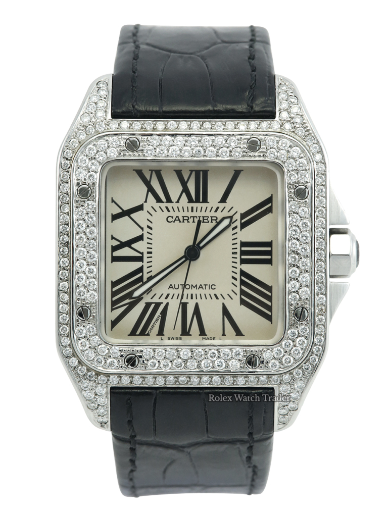 Cartier Santos 100XL 2656 afterset case/shoulders/clasp For Sale Available Purchase Buy Online with Part Exchange or Direct Sale Manchester North West England UK Great Britain Buy Today Free Next Day Delivery Warranty Luxury Watch Watches