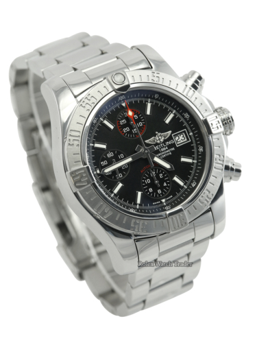Breitling Avenger II A1338111/BC32 Black dial Serviced by Breitling Unworn Since For Sale Available Purchase Buy Online with Part Exchange or Direct Sale Manchester North West England UK Great Britain Buy Today Free Next Day Delivery Warranty Luxury Watch Watches