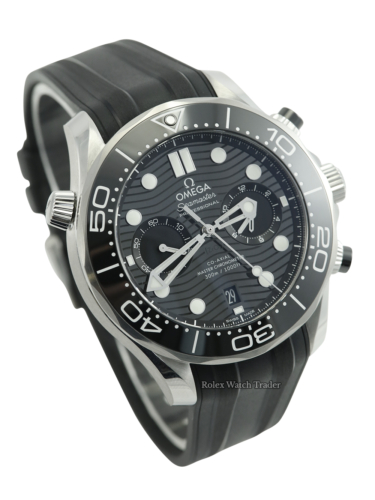 Omega Seamaster Diver 300 M Chronograph 210.32.44.51.01.001 Unworn December 2022 For Sale Available Purchase Buy Online with Part Exchange or Direct Sale Manchester North West England UK Great Britain Buy Today Free Next Day Delivery Warranty Luxury Watch Watches