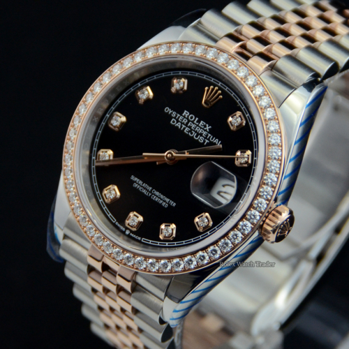 Rolex Datejust 36 126281RBR Rolex Gem Set complete set For Sale Available Purchase Buy Online with Part Exchange or Direct Sale Manchester North West England UK Great Britain Buy Today Free Next Day Delivery Warranty Luxury Watch Watches