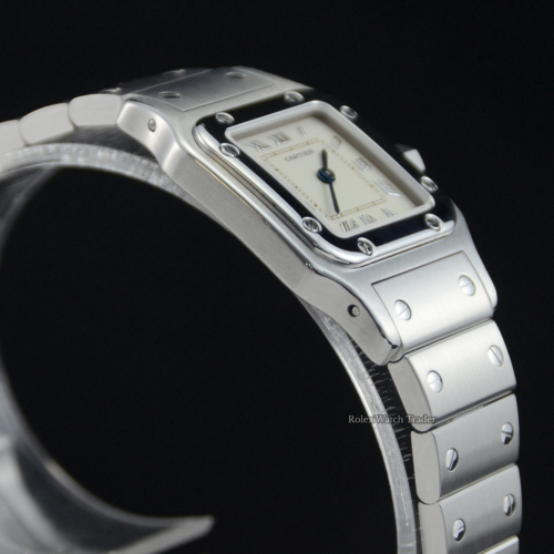 Cartier Santos Galbée 1565 serviced by Cartier unworn since For Sale Available Purchase Buy Online with Part Exchange or Direct Sale Manchester North West England UK Great Britain Buy Today Free Next Day Delivery Warranty Luxury Watch Watches
