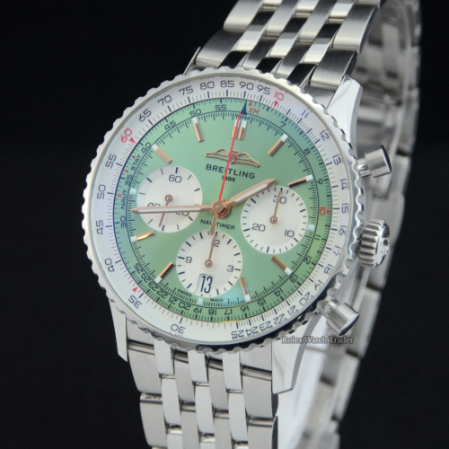 Breitling Navitimer 1 B01 Chronograph AB0139211L1A1 April 2022 Extra Breitling Leather Strap For Sale Available Purchase Buy Online with Part Exchange or Direct Sale Manchester North West England UK Great Britain Buy Today Free Next Day Delivery Warranty Luxury Watch Watches