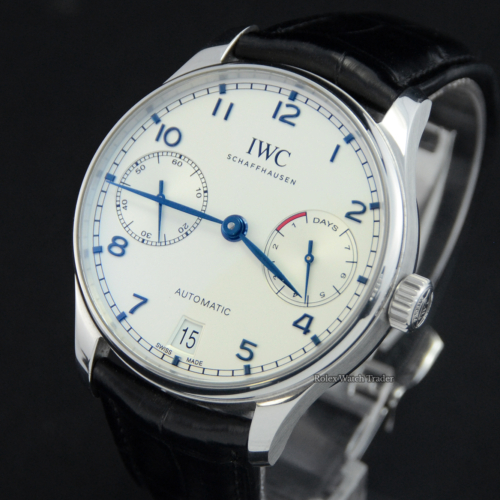IWC Portuguese Automatic IW500705 For Sale Available Purchase Buy Online with Part Exchange or Direct Sale Manchester North West England UK Great Britain Buy Today Free Next Day Delivery Warranty Luxury Watch Watches