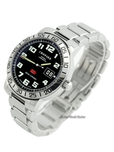 Chopard Mille Miglia Gran Turismo 15/8955 Serviced by Chopard Unworn Since For Sale Available Purchase Buy Online with Part Exchange or Direct Sale Manchester North West England UK Great Britain Buy Today Free Next Day Delivery Warranty Luxury Watch Watches