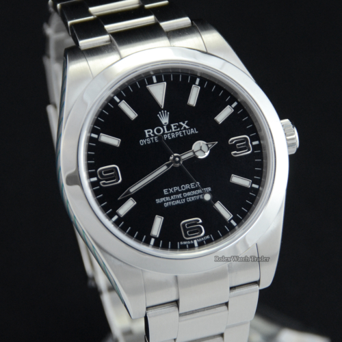 Rolex Explorer 214270 39mm Serviced by Rolex Unworn Since For Sale Available Purchase Buy Online with Part Exchange or Direct Sale Manchester North West England UK Great Britain Buy Today Free Next Day Delivery Warranty Luxury Watch Watches