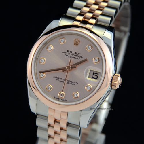 Rolex Datejust 31 178241 31mm Serviced by Rolex Unworn Since with Service Stickers For Sale Available Purchase Buy Online with Part Exchange or Direct Sale Manchester North West England UK Great Britain Buy Today Free Next Day Delivery Warranty Luxury Watch Watches
