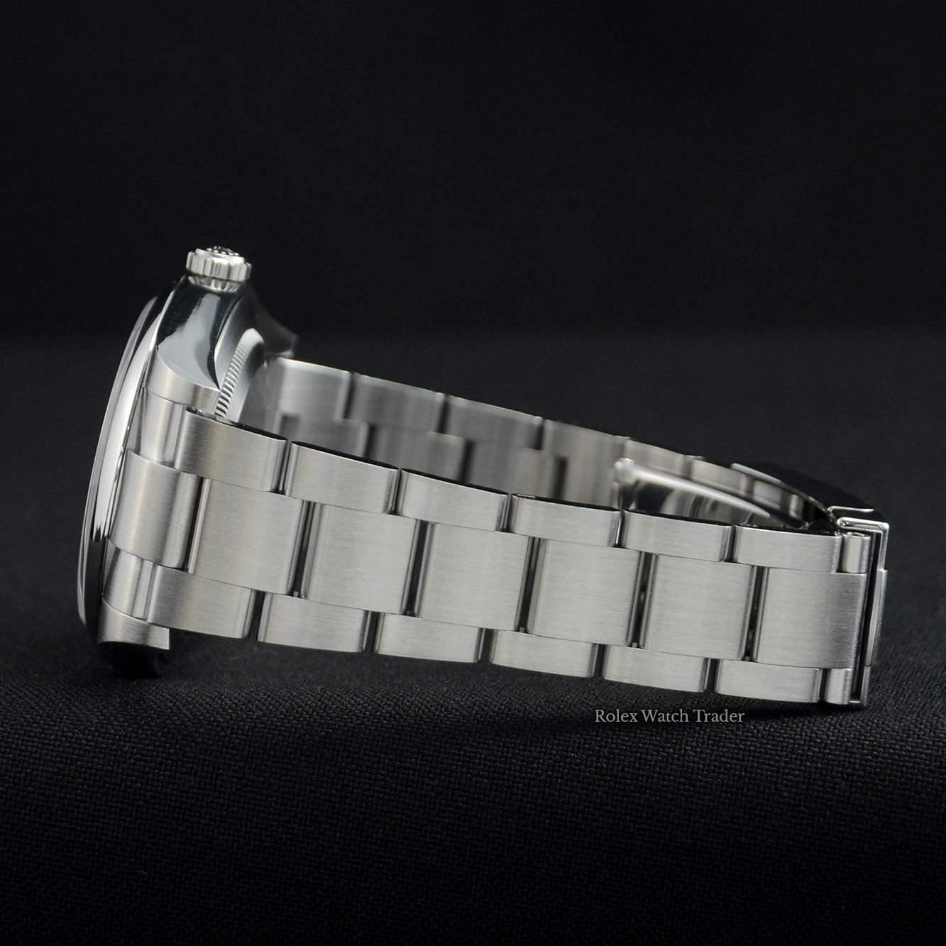 12 o'clock bracelet side Rolex Oyster Perpetual 39 39mm 114300 White Dial 2018 For Sale Available Purchase Buy Online with Part Exchange or Direct Sale Manchester North West England UK Great Britain Buy Today Free Next Day Delivery Warranty Luxury Watch Watches