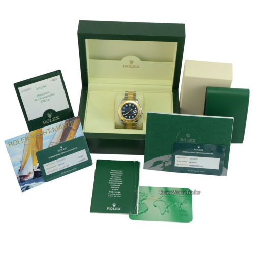 Rolex Yacht-Master 40 16623 40mm Serviced by Rolex Unworn Since with Service Stickers Blue Dial For Sale Available Purchase Buy Online with Part Exchange or Direct Sale Manchester North West England UK Great Britain Buy Today Free Next Day Delivery Warranty Luxury Watch Watches