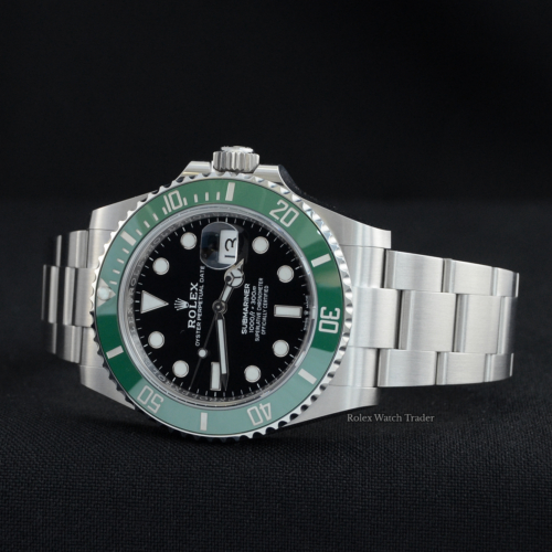 Rolex Submariner Date 126610LV "Starbucks" 41mm April 2023 Unworn Complete Set For Sale Available Purchase Buy Online with Part Exchange or Direct Sale Manchester North West England UK Great Britain Buy Today Free Next Day Delivery Warranty Luxury Watch Watches
