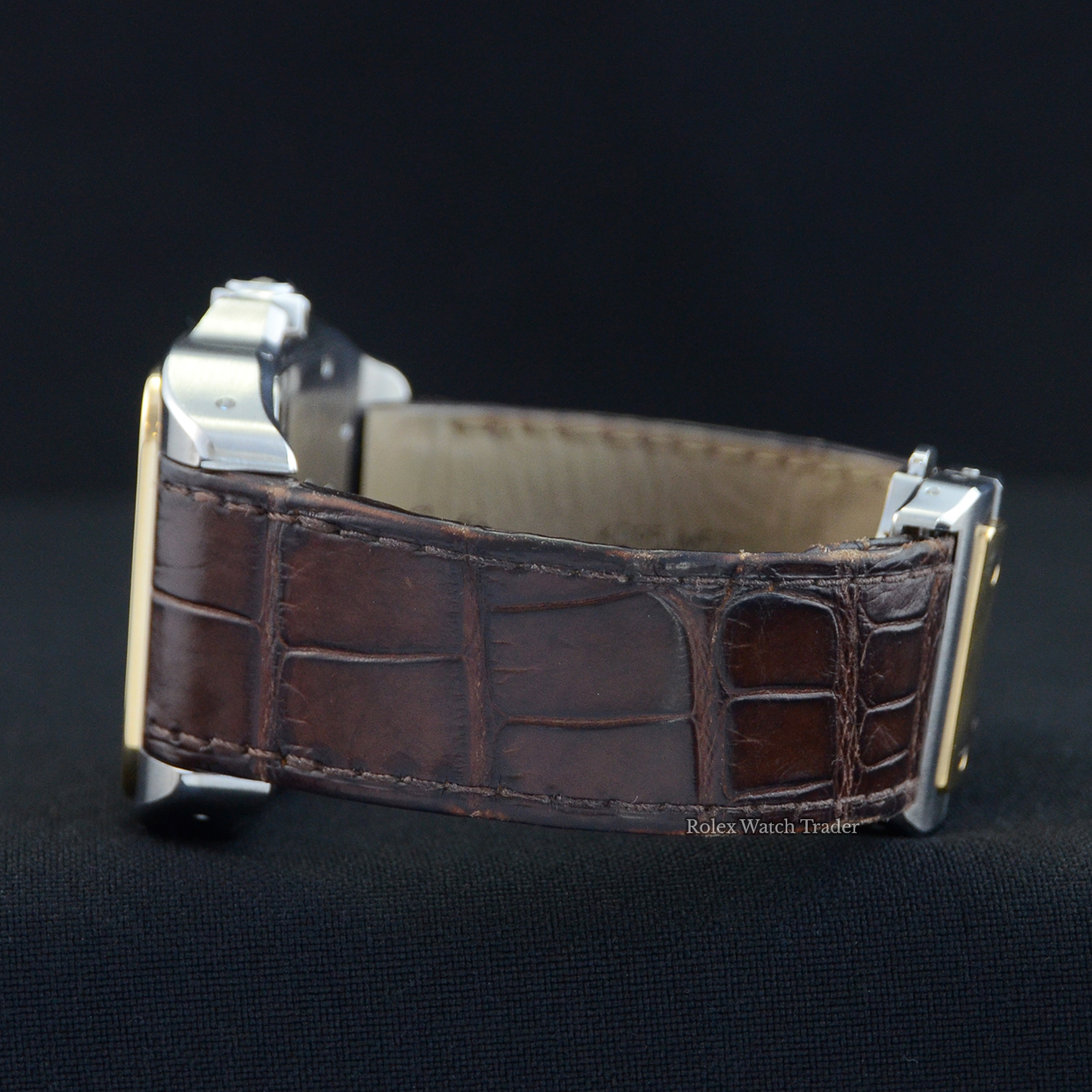 12 o'clock bracelet side Cartier Santos 100 Xl 2656 White Dial For Sale Available Purchase Buy Online with Part Exchange or Direct Sale Manchester North West England UK Great Britain Buy Today Free Next Day Delivery Warranty Luxury Watch Watches