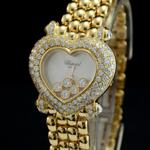 Chopard Happy Diamonds Heart 20/6772 Serviced by Chopard and Unworn Since For Sale Available Purchase Buy Online with Part Exchange or Direct Sale Manchester North West England UK Great Britain Buy Today Free Next Day Delivery Warranty Luxury Watch Watches