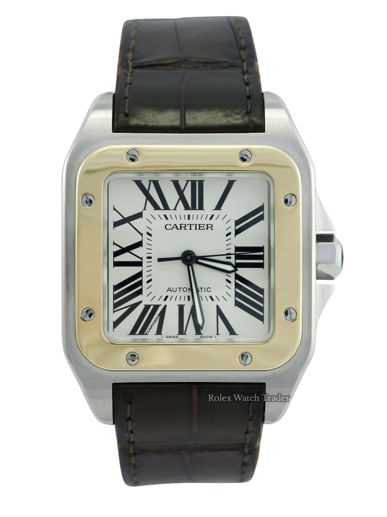 Cartier Santos 100 Xl 2656 White Dial For Sale Available Purchase Buy Online with Part Exchange or Direct Sale Manchester North West England UK Great Britain Buy Today Free Next Day Delivery Warranty Luxury Watch Watches