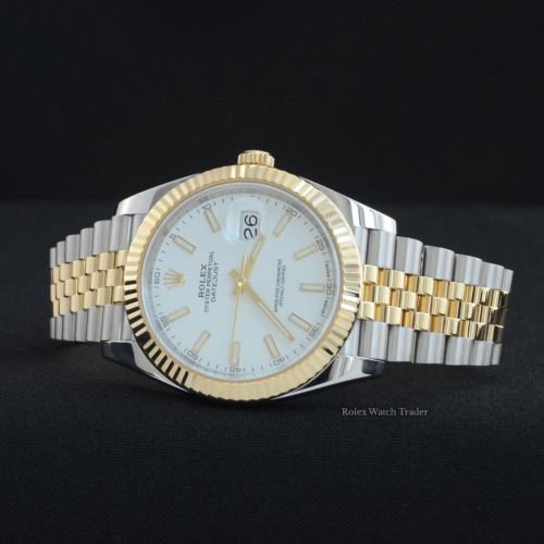 Rolex Datejust 41 126333 White Dial For Sale Available Purchase Buy Online with Part Exchange or Direct Sale Manchester North West England UK Great Britain Buy Today Free Next Day Delivery Warranty Luxury Watch Watches