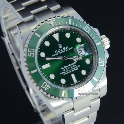 Rolex Submariner Date "Hulk" 116610LV For Sale Available Purchase Buy Online with Part Exchange or Direct Sale Manchester North West England UK Great Britain Buy Today Free Next Day Delivery Warranty Luxury Watch Watches
