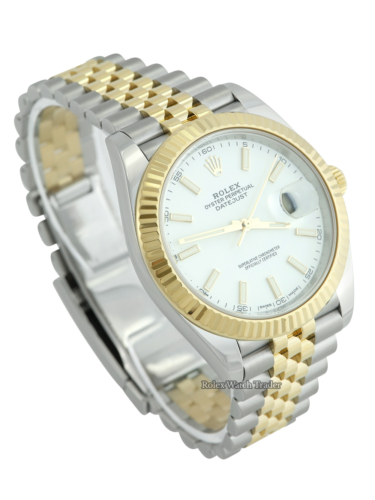 Rolex Datejust 41 126333 White Dial For Sale Available Purchase Buy Online with Part Exchange or Direct Sale Manchester North West England UK Great Britain Buy Today Free Next Day Delivery Warranty Luxury Watch Watches