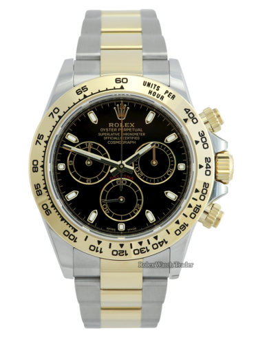 Rolex Daytona 116503 UNWORN 06/2023 Bi-Metal Black Dial Discontinued Reference For Sale Available Purchase Buy Online with Part Exchange or Direct Sale Manchester North West England UK Great Britain Buy Today Free Next Day Delivery Warranty Luxury Watch Watches