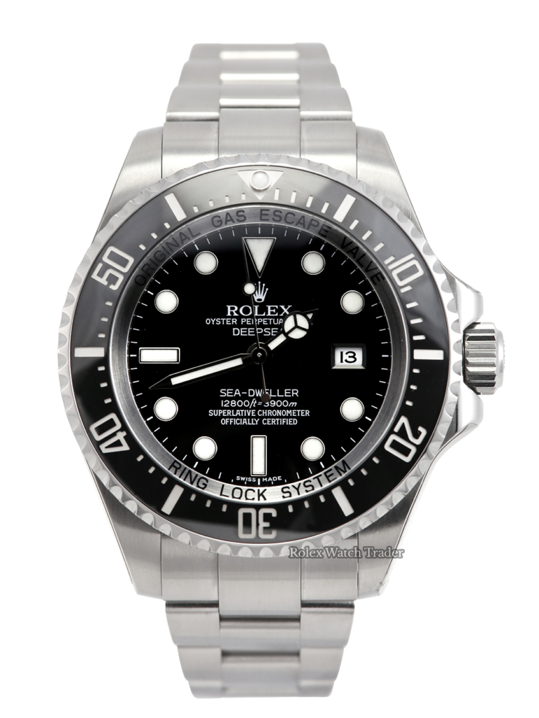 Rolex Sea-Dweller Deepsea 116660 Black Dial Rolex Service 07/23 and Unworn Since For Sale Available Purchase Buy Online with Part Exchange or Direct Sale Manchester North West England UK Great Britain Buy Today Free Next Day Delivery Warranty Luxury Watch Watches