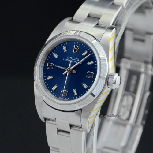 Rolex Oyster Perpetual Lady 76030 Serviced by Rolex 07/2023 Unworn Since with Service Stickers For Sale Available Purchase Buy Online with Part Exchange or Direct Sale Manchester North West England UK Great Britain Buy Today Free Next Day Delivery Warranty Luxury Watch Watches