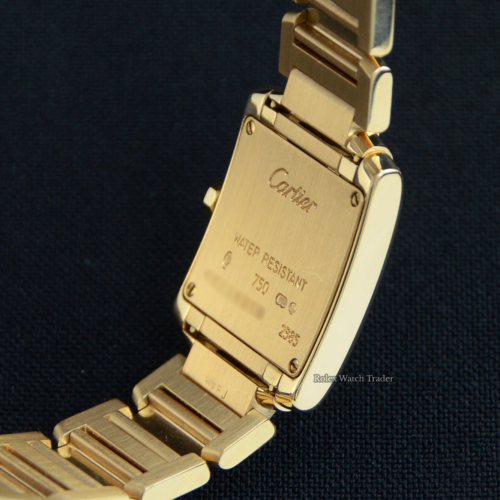 Cartier Tank Française 2385 Serviced by Cartier 08/23 Unworn Since Diamonds Set by Cartier For Sale Available Purchase Buy Online with Part Exchange or Direct Sale Manchester North West England UK Great Britain Buy Today Free Next Day Delivery Warranty Luxury Watch Watches