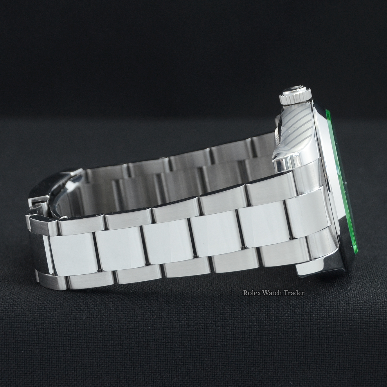 12 o'clock bracelet side Rolex Milgauss 116400GV Blue Dial Serviced by Rolex Unworn with Service Stickers For Sale Available Purchase Buy Online with Part Exchange or Direct Sale Manchester North West England UK Great Britain Buy Today Free Next Day Delivery Warranty Luxury Watch Watches