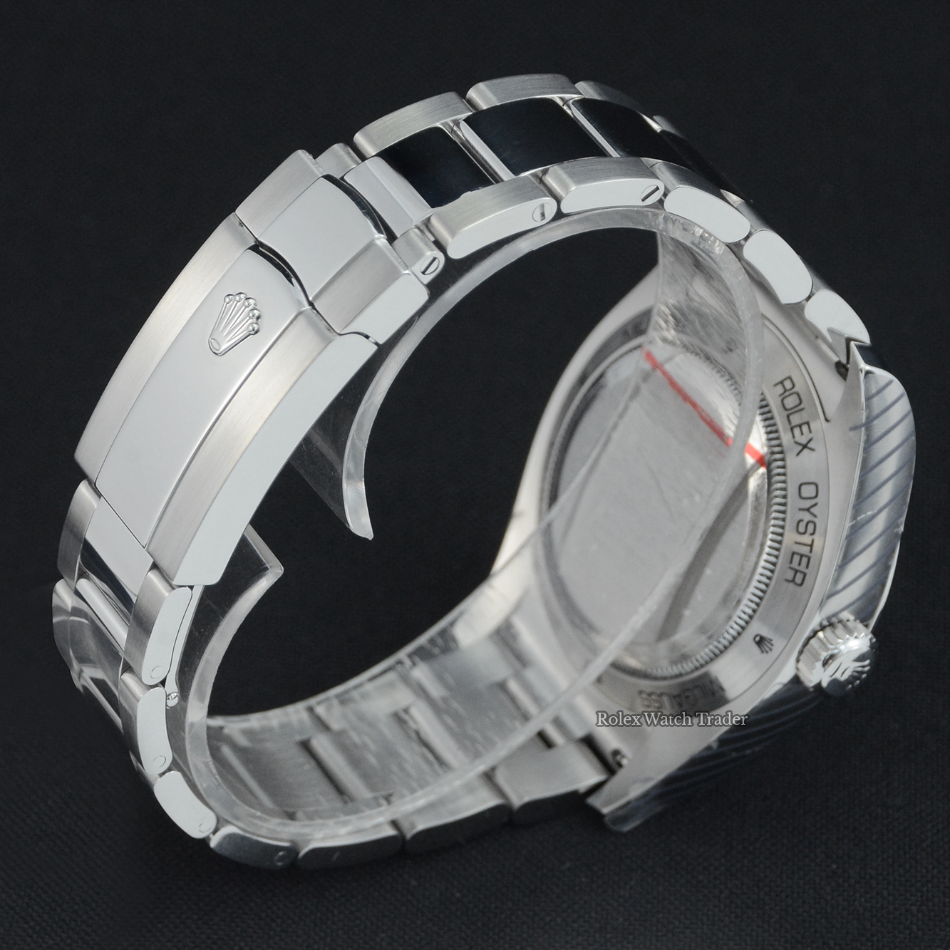 Clasp & bracelet detail Rolex Milgauss 116400GV Blue Dial Serviced by Rolex Unworn with Service Stickers For Sale Available Purchase Buy Online with Part Exchange or Direct Sale Manchester North West England UK Great Britain Buy Today Free Next Day Delivery Warranty Luxury Watch Watches