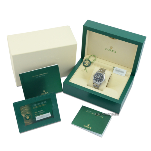 Rolex Explorer 124270 UK 08/2023 Unworn Unsized Complete Set For Sale Available Purchase Buy Online with Part Exchange or Direct Sale Manchester North West England UK Great Britain Buy Today Free Next Day Delivery Warranty Luxury Watch Watches