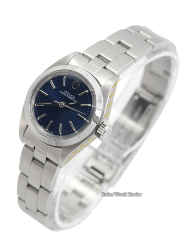 Rolex Oyster Perpetual 26 6718 Serviced by Rolex Unworn with Service Stickers For Sale Available Purchase Buy Online with Part Exchange or Direct Sale Manchester North West England UK Great Britain Buy Today Free Next Day Delivery Warranty Luxury Watch Watches