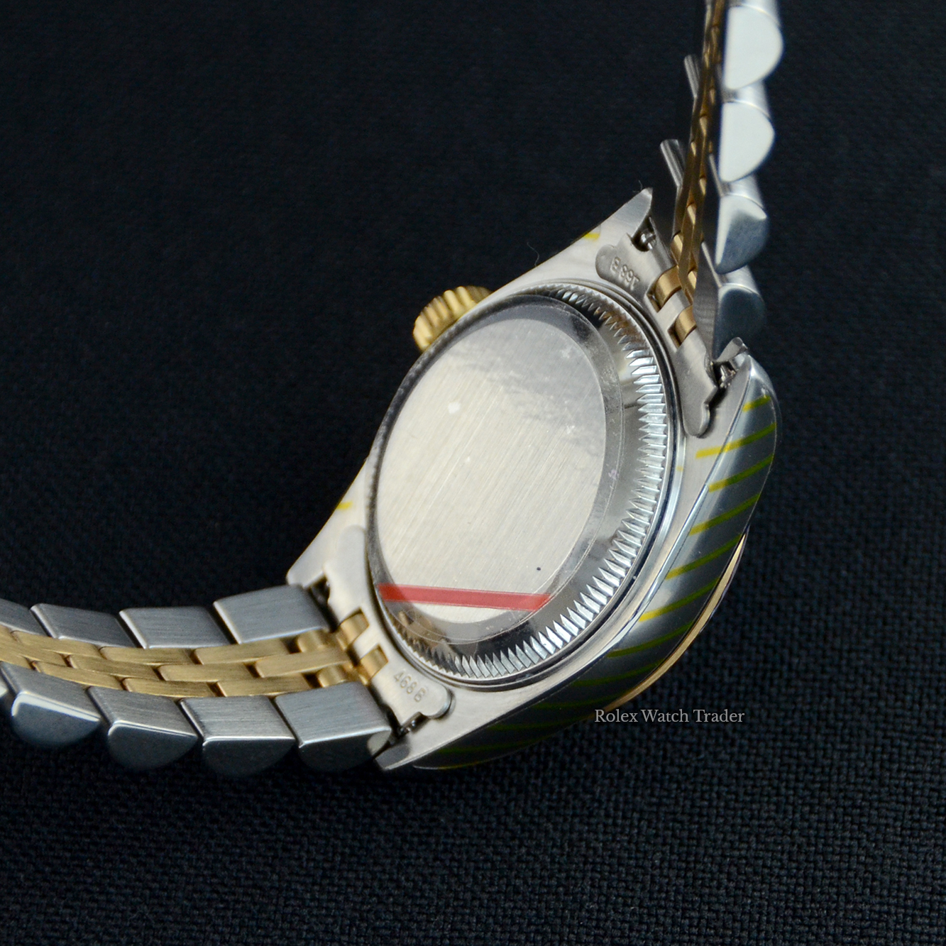 Case back detail Rolex Lady-Datejust 79173 26mm Metorite Diamond Dot Dial Serviced by Rolex Unworn Since For Sale Available Purchase Buy Online with Part Exchange or Direct Sale Manchester North West England UK Great Britain Buy Today Free Next Day Delivery Warranty Luxury Watch Watches