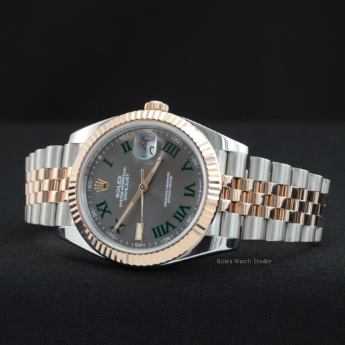 Rolex Datejust 41 41mm 126331 Wimbeldon Stainless and Rose Gold For Sale Available Purchase Buy Online with Part Exchange or Direct Sale Manchester North West England UK Great Britain Buy Today Free Next Day Delivery Warranty Luxury Watch Watches