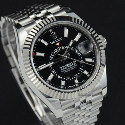 Rolex Sky-Dweller 336934 Black Dial 09/23 Unworn with some stickers For Sale Available Purchase Buy Online with Part Exchange or Direct Sale Manchester North West England UK Great Britain Buy Today Free Next Day Delivery Warranty Luxury Watch Watches
