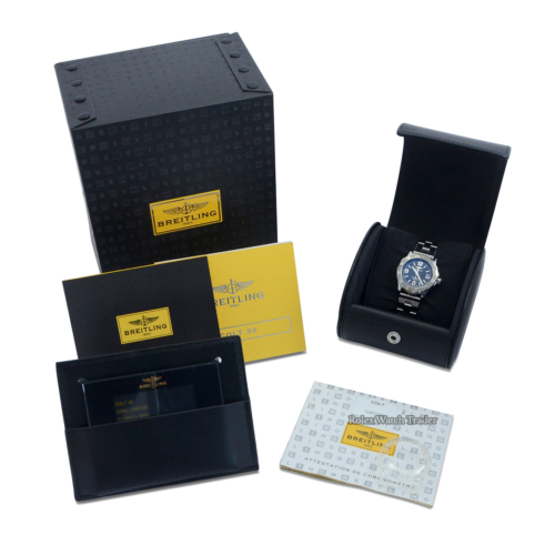 Breitling Colt 33 A7738711/BB51 Complete Set 2013 For Sale Available Purchase Buy Online with Part Exchange or Direct Sale Manchester North West England UK Great Britain Buy Today Free Next Day Delivery Warranty Luxury Watch Watches