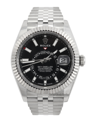 Rolex Sky-Dweller 336934 Black Dial 09/23 Unworn with some stickers For Sale Available Purchase Buy Online with Part Exchange or Direct Sale Manchester North West England UK Great Britain Buy Today Free Next Day Delivery Warranty Luxury Watch Watches