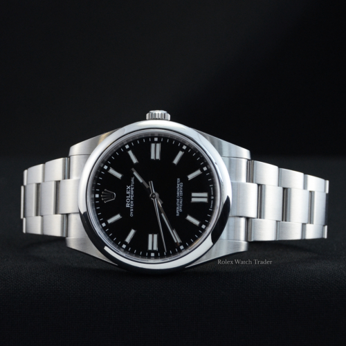 Rolex Oyster Perpetual 41 124300 Black Dial Unworn 2023 For Sale Available Purchase Buy Online with Part Exchange or Direct Sale Manchester North West England UK Great Britain Buy Today Free Next Day Delivery Warranty Luxury Watch Watches