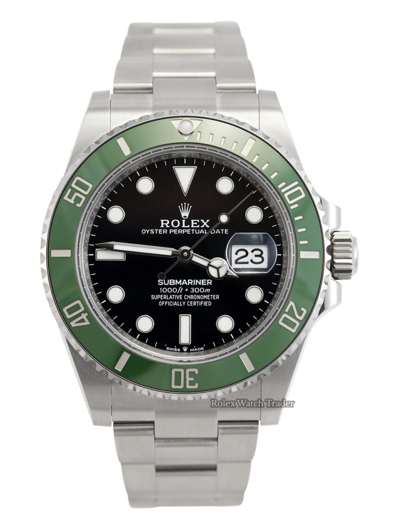 Rolex Submariner Date 126610LV "Starbucks" 41mm October 2023 Unworn Complete Set For Sale Available Purchase Buy Online with Part Exchange or Direct Sale Manchester North West England UK Great Britain Buy Today Free Next Day Delivery Warranty Luxury Watch Watches