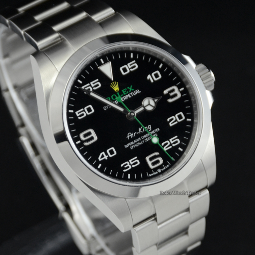 Rolex Air King 126900 40MM Black Dial 12/22 For Sale Available Purchase Buy Online with Part Exchange or Direct Sale Manchester North West England UK Great Britain Buy Today Free Next Day Delivery Warranty Luxury Watch Watches