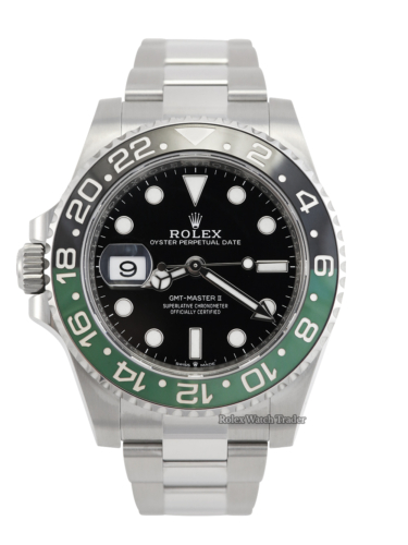 Rolex GMT-Master II 126720VTNR Unworn 11/23 Sprite Oyster For Sale Available Purchase Buy Online with Part Exchange or Direct Sale Manchester North West England UK Great Britain Buy Today Free Next Day Delivery Warranty Luxury Watch Watches