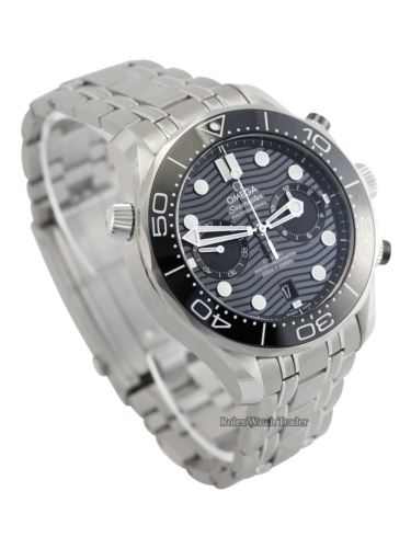 Omega Seamaster Diver 300 M Chronograph 210.30.44.51.01.001 Unworn 2023 For Sale Available Purchase Buy Online with Part Exchange or Direct Sale Manchester North West England UK Great Britain Buy Today Free Next Day Delivery Warranty Luxury Watch Watches