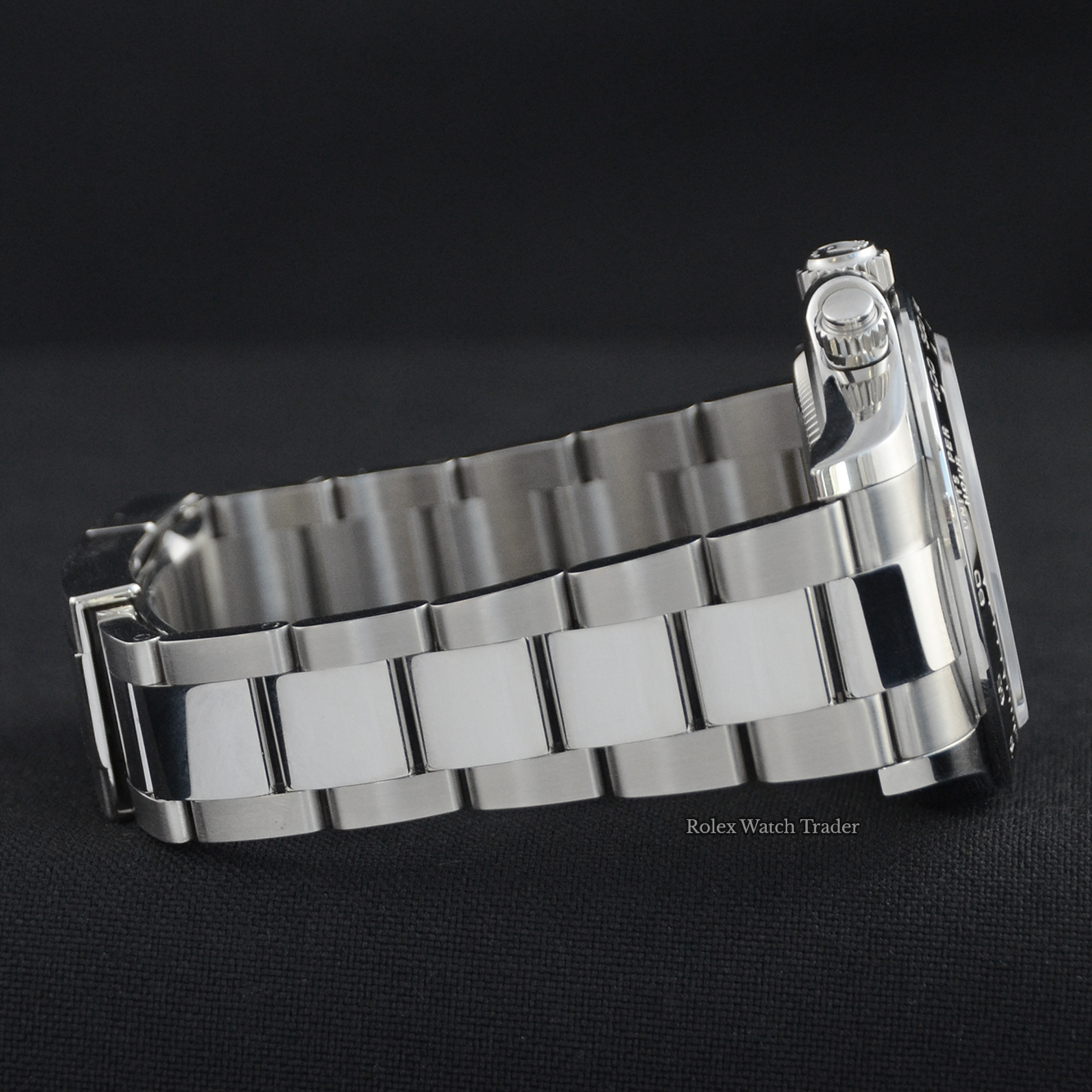 12 o'clock bracelet side Rolex Daytona 126500LN Unworn 12/23 Complete Set Immediate Dispatch For Sale Available Purchase Buy Online with Part Exchange or Direct Sale Manchester North West England UK Great Britain Buy Today Free Next Day Delivery Warranty Luxury Watch Watches