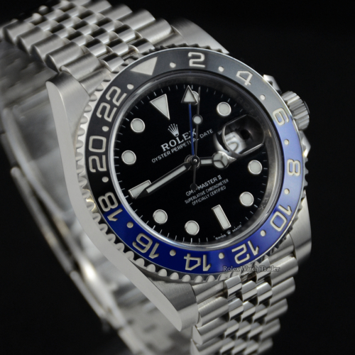 Rolex GMT-Master II 126710BLNR Batgirl Complete Set Immediate Dispatch or Collection For Sale Available Purchase Buy Online with Part Exchange or Direct Sale Manchester North West England UK Great Britain Buy Today Free Next Day Delivery Warranty Luxury Watch Watches