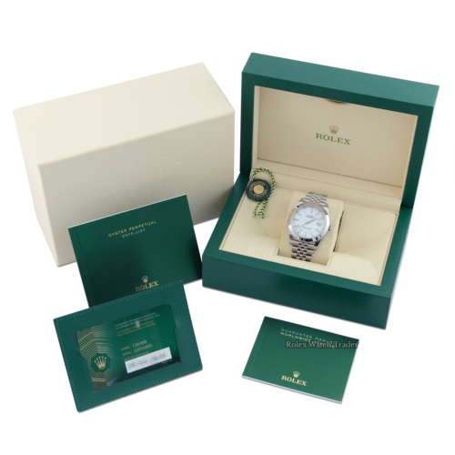 Rolex Datejust 41mm 126300 White Dial For Sale Available Purchase Buy Online with Part Exchange or Direct Sale Manchester North West England UK Great Britain Buy Today Free Next Day Delivery Warranty Luxury Watch Watches