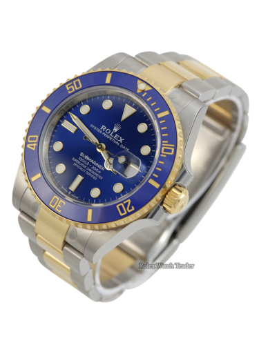 Rolex Submariner Date 126613LB with factory stickers 41mm Blue Dial Unworn Complete 2020 For Sale Available Purchase Buy Online with Part Exchange or Direct Sale Manchester North West England UK Great Britain Buy Today Free Next Day Delivery Warranty Luxury Watch Watches