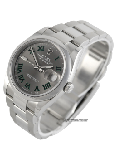 Rolex Datejust 36 126200 36mm "Wimbeldon Dial" Unworn 2023 Oyster For Sale Available Purchase Buy Online with Part Exchange or Direct Sale Manchester North West England UK Great Britain Buy Today Free Next Day Delivery Warranty Luxury Watch Watches