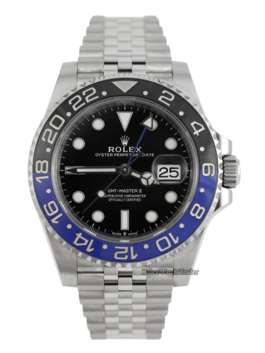 Rolex GMT-Master II 126710BLNR Batgirl Complete Set Immediate Dispatch or Collection For Sale Available Purchase Buy Online with Part Exchange or Direct Sale Manchester North West England UK Great Britain Buy Today Free Next Day Delivery Warranty Luxury Watch Watches