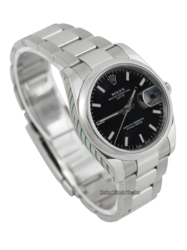 Rolex Oyster Perpetual Date 115200 Serviced by Rolex and unworn since Complete UK Set For Sale Available Purchase Buy Online with Part Exchange or Direct Sale Manchester North West England UK Great Britain Buy Today Free Next Day Delivery Warranty Luxury Watch Watches