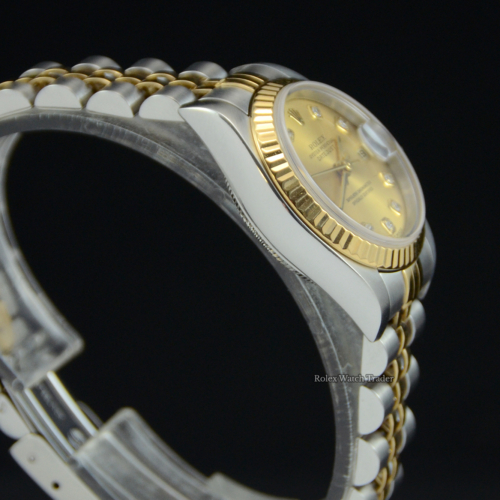 Rolex Lady-Datejust 26mm 79173 Bi-Metal Factory Set Diamond Dot Champange Dial For Sale Available Purchase Buy Online with Part Exchange or Direct Sale Manchester North West England UK Great Britain Buy Today Free Next Day Delivery Warranty Luxury Watch Watches