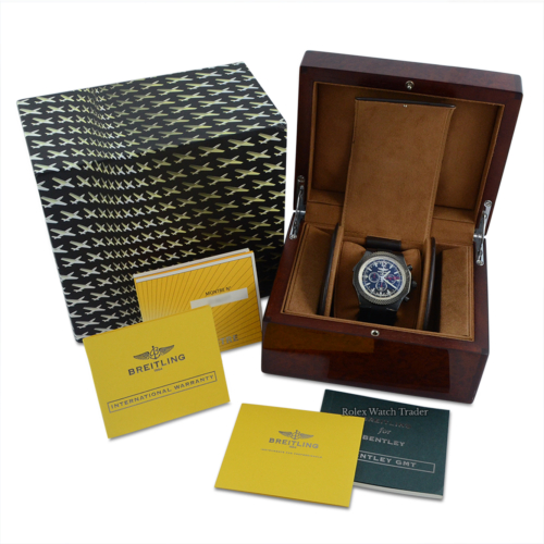Breitling Bentley GMT Midnight 49mm 2011 model M47362 For Sale Available Purchase Buy Online with Part Exchange or Direct Sale Manchester North West England UK Great Britain Buy Today Free Next Day Delivery Warranty Luxury Watch Watches