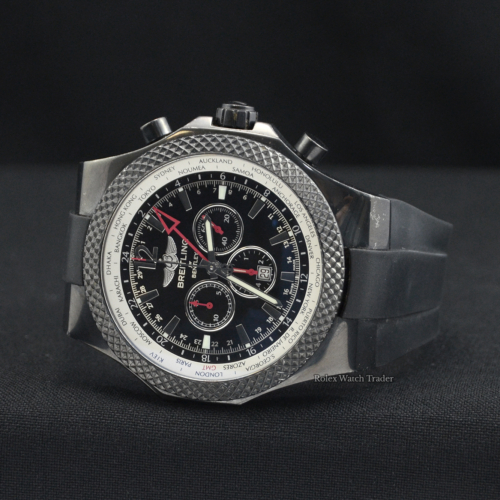Breitling Bentley GMT Midnight 49mm 2011 model M47362 For Sale Available Purchase Buy Online with Part Exchange or Direct Sale Manchester North West England UK Great Britain Buy Today Free Next Day Delivery Warranty Luxury Watch Watches