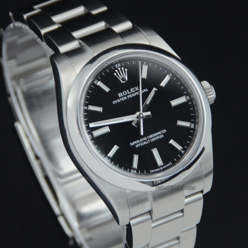 Rolex Oyster Perpetual 34 34mm 124200 12/2022 with till receipt Immediate Collection or Delivery For Sale Available Purchase Buy Online with Part Exchange or Direct Sale Manchester North West England UK Great Britain Buy Today Free Next Day Delivery Warranty Luxury Watch Watches